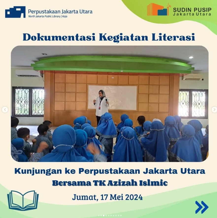 Wisata Literasi Bersama TK Azizah Islamic School